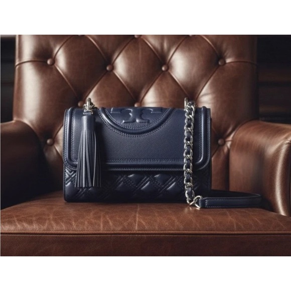 Tory Burch Handbags - NEW Tory Burch Fleming Royal Navy Small Convertible Crossbody Bag/Shoulder Bag